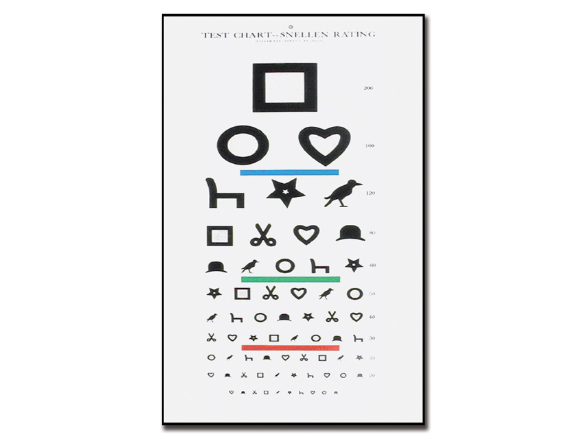 Tumbling E Eye Chart 6 Meter - Snellen Eye Test Chart | Surgical ...