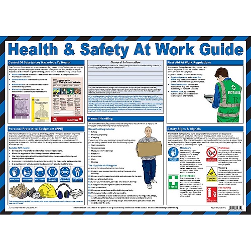 Health And Safety at Work Guidance Poster - Health And Safety Posters ...