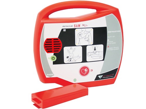 Rescue Sam Fully Automatic AED Defibrillator  English