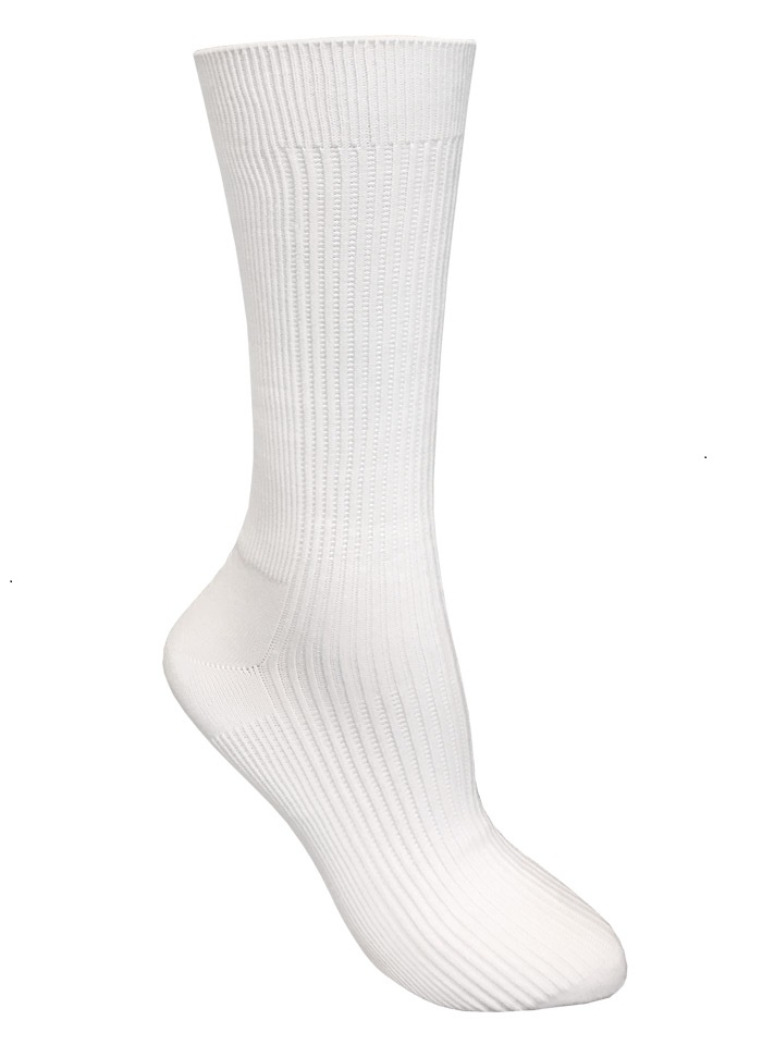 Standard Compression Sock White - Compression and Travel Stockings ...